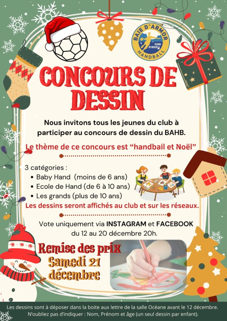 concours dessin handball